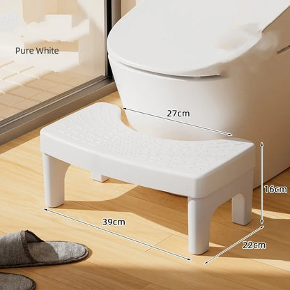 Toilet Stool Footstool Toilet Squatting Pit Artifact Plastic Thickened Feet on The Small Stool Children Non-slip Pad Footstool