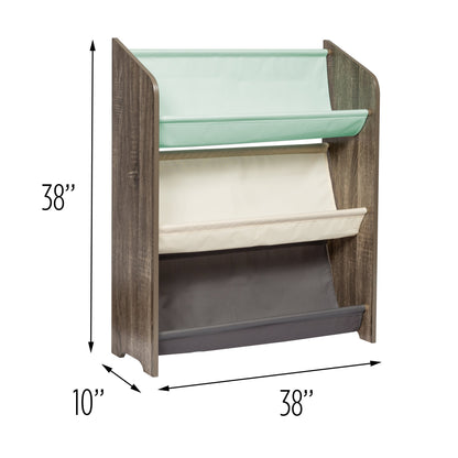 Explore + Store 38" 3-Tier Kids Book Rack