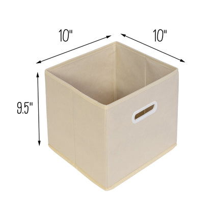 White/Natural 4-Bin Kids Playroom Organizer