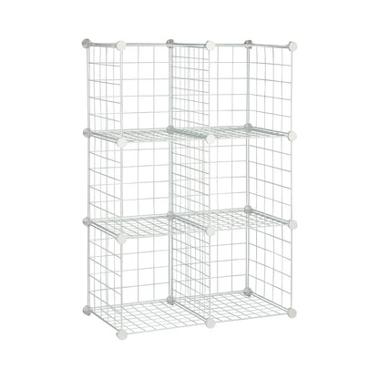 White 6-Cube Modular Storage Organizer