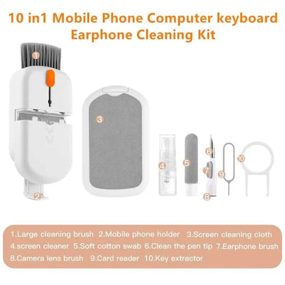 22-in-1 Multi-Purpose Electronics Cleaning Kit with Bluetooth Earbud Cleaners, Charging Port Brushes & Keyboard Cleaning Tools