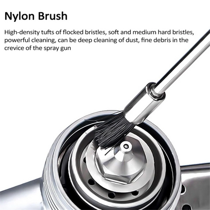AT13 21Pcs Multi-Purpose Paint Sprayer Cleaning Kit Nylon Brushes Mini Brushes & Needles Metal Tube Cleaning Brush