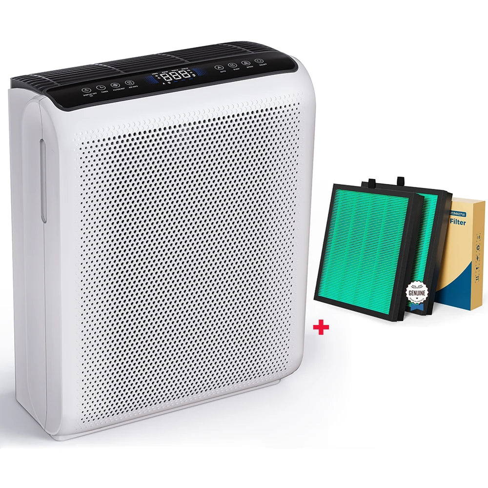 AROEVE Air Purifier 1504 Sq.Ft Touch Control Smart Timer 3 Speed , Washable Filters, for Pet Dander, Pollen, Smoke Bedroom, MK07