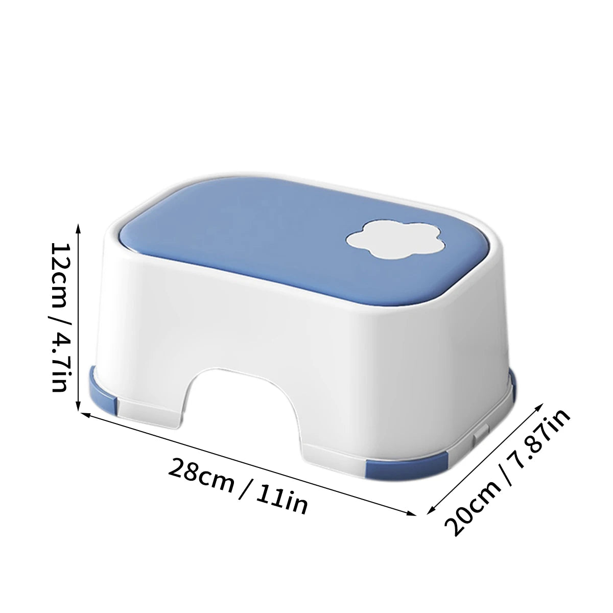 WORTHBUY Kid Step Stool Bathroom Non Slip Safety Training Stool Washing Step Stools For Children Living Room Bathroom Furniture