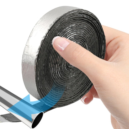 33FT Pipe Insulation Wrap Aluminum Foil Finish Freeze Protection Insulation Wrap Waterproof for Outdoor Cold Hot Water Pipe