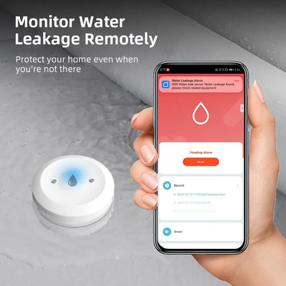 ONENUO Tuya ZigBee Smart Water Sensor Leak Detector Flood Water Leakage Alarm Smart Life Control Work With Zigbee Gateway