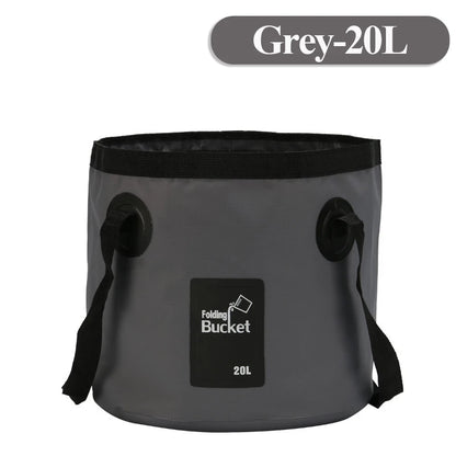 12/20L Portable Folding Bucket, Foldable Fishing Bucket, Camping Water Storage Container Collapsible Outdoor Travel Water Bucket